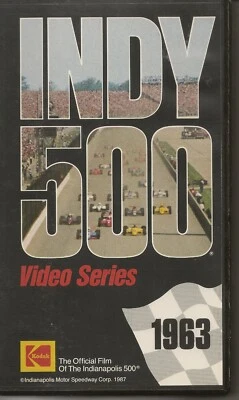 Indianápolis 500 1963 cinta VHS Parnelli Jones Agajanian Racing Enterprises Foto 1 de 2