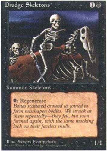 Drudge Skeletons ~ Lightly Played 4th Edition Fourth MTG Magic UltimateMTG Black - Image 1 of 1