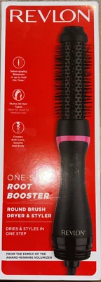 ¡Nuevo! Secador de pelo Revlon One-Step Volumizer One Step Root Booster - negro/rosa Foto 1 de 4