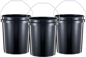 5 Gallon Bucket Heavy Duty Plastic Bucket Comfortable Handle Easy to Clean Pe... - Picture 1 of 1