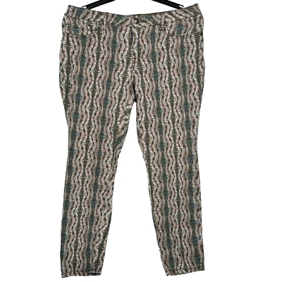 Pantalones de mezclilla elásticos multicolores regulares Jessica Simpson Junior Plus Kiss Me Jegging 16W Foto 1 de 4