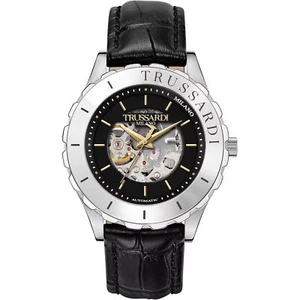 Orologio Trussardi Automatico Pelle Acciaio Quadrante Scheletrico Vetro Zaffiro - Imagen 1 de 3