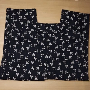 Ann Taylor Signature Navy White Palm Tree Capri Pants 6 - Picture 1 of 7