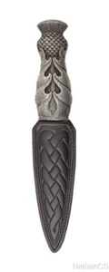 Silver Scottish Thistle Daywear Sgian Dubh RSD8S - Picture 1 of 1