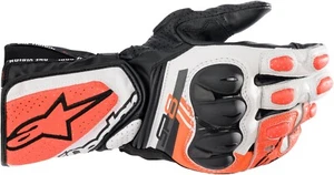Guanti Moto Alpinestars SP 8 V3 Black White Red Fluo Racing Pelle Tg XL - Foto 1 di 2