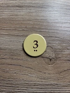 Settlers Of Catan Replacement Pieces Number Token 3 - Picture 1 of 1