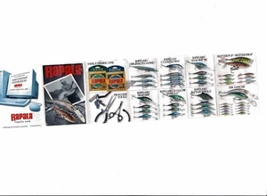 Folleto de señuelos de pesca desplegable para publicidad Rapala 2000 tamaño de bolsillo - Imagen 1 de 4