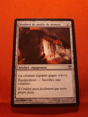 Haubert De Maille De Demon Demonmail Hauberk Innistrad Carte Magic MTG VF FR - Image 1 of 2