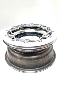 Banshee Warrior 350 Front Rear Wheels Beadlock 10x5 9x8 Crusher Alba Racing PW41 - Picture 1 of 5