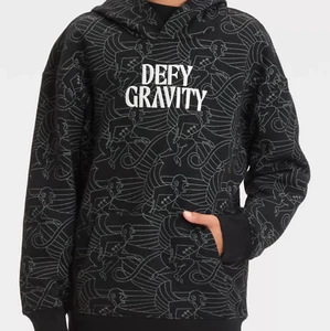 Wicked 'Defy Gravity' Paul Tazewell Pullover Hoodie Sweatshirt Kids Size NWT - Picture 1 of 3
