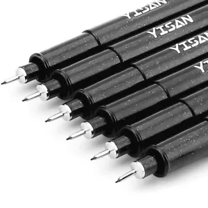 Ultra Fine Tip Writing Pens,0.25mm,Fine Point,No Bleed,Art Markers for Drawin... - Picture 1 of 6