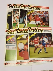 Bundle X7 Charlton Athletic Football Home Programmes 1991 Season Upton Park CAFC - Picture 1 of 6