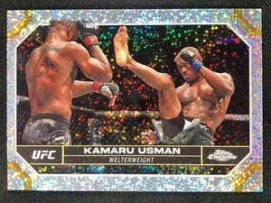 2024 UFC Topps Chrome KAMARU USMAN Speckle Refractor Parallel, #'d /299! - Picture 1 of 3