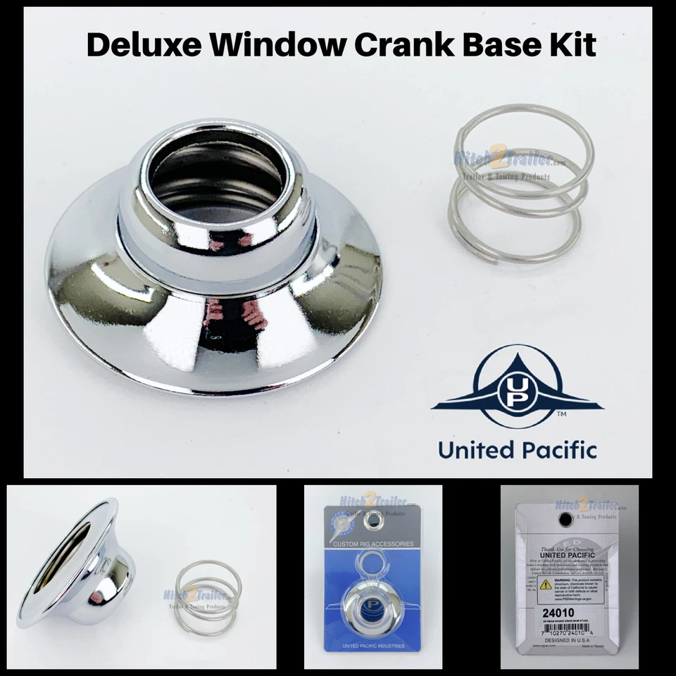 Deluxe Window crank base spring chrome Peterbilt Kenworth Freightliner # 24010 Foto 1 de 1