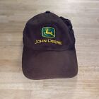 John Deere Strapback Hat Men's One Size Brown Tractor Deer Logo Adjustable
