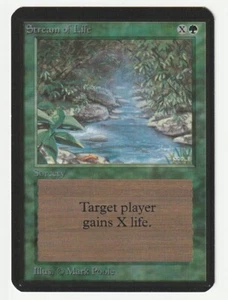 Stream of Life (NM) Limited Edition Alpha LEA Magic Gathering card see pics MTG - Picture 1 of 4