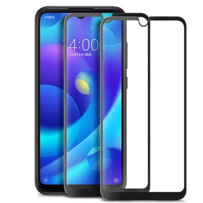 2 件装 适用于小米 Redmi Note 8 Pro 全保护套 9H 钢化玻璃屏幕保护膜 — 第 1/4 张图片