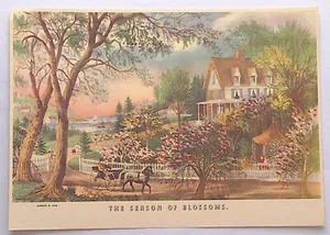 Currier & Ives ""Die Saison der Blüten"" Druck - Bild 1 von 1