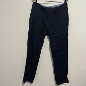 Nautica Mens Navy Blue Beacon Pants size W32 L34 Tailored fit Stretch Trousers - Picture 1 of 11