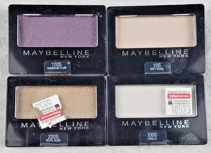 Maybelline Lot of 4 Expert Wear Eyeshadow in 10S, 100S, 170S & 220S - Picture 1 of 6
