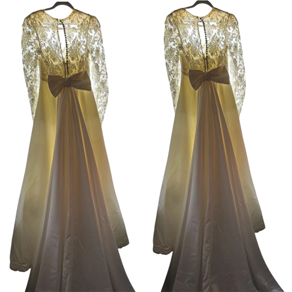 Elegant Wedding Dress w/ Detachable Train | Preloved | One-of-a-Kind | FREE SHIP - Image 1 of 4