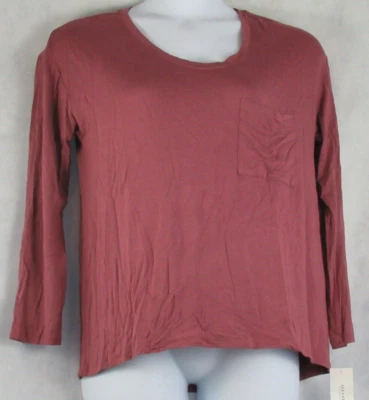 Camiseta Top Pijama Para Mujer Manga Larga Cuello Redondo, Jengibre Salvaje, Pequeña Foto 1 de 2