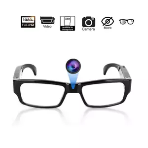 Lunettes Caméra HD 1080P – Caméscope Portable et Portable – Caméra d'Action Min - Picture 1 of 7
