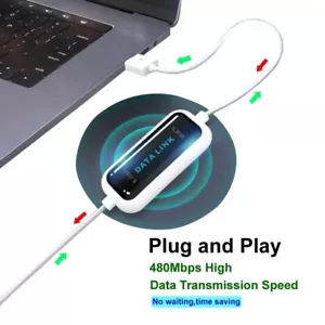 High Speed USB PC to PC Online Share Data Link File Transfer Cable Copy Line - Picture 1 of 5