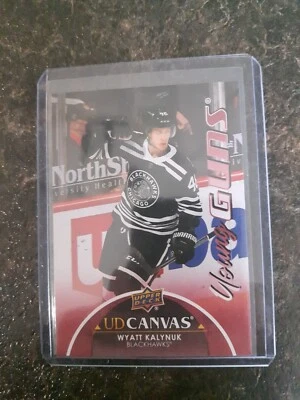 2021-22 Upper Deck Series 1 Young Guns Canvas Wyatt Kalynuk YG RC Card# C114 - Image 1 of 2
