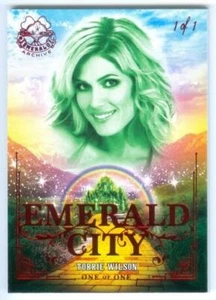 TORRIE WILSON ""CARTA CITTÀ DI SMERALDO #1/1" BENCHWARMER ARCHIVIO SMERALDO 2023 - Foto 1 di 1