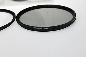 Luminesque Pro 77mm UV Circular Polarizer Filter (3.4mm thin) #G256 - Picture 1 of 6
