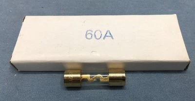 Fusibles AGU en línea de 10-60 AMP para estéreo/audio/coche/autocaravana/barco.   Chapado en oro Foto 1 de 4