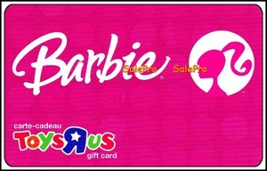 TOYSRUS 2008 BARBIE DOLL PINK LIMITED EDITION BILINGUAL COLLECTIBLE GIFT CARD - Picture 1 of 2
