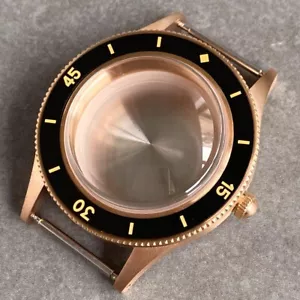 40mm Bronze Watch Case Fit NH34 NH35 NH36 NH38 Automatic Movement Sapphire Glass - Picture 1 of 7