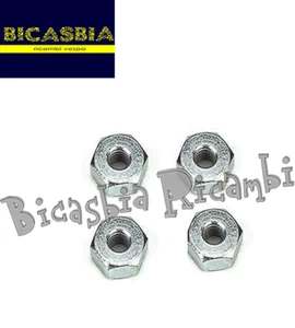 0707 - KIT 4 DADI RUOTA VESPA 125 10X22 VNB1T VNB2T VNB3T VNB4T VNB5T VNB6T - Picture 1 of 1