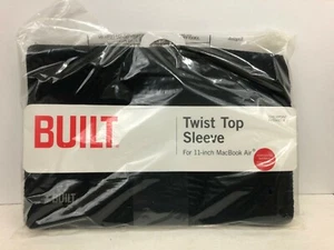 Built Twist Top Sleeve For 11 Inch Macbook Air Black NEW Checkpoint Friendly - Picture 1 of 3