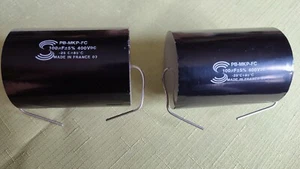 2 neue Solen PB-MKP-FC Kondensatoren mit 100 µF, 400V für Frequenzweichen u.a. - Bild 1 von 1