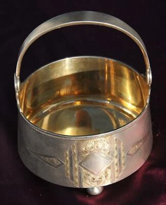 19c IMPERIAL RUSO 84" PLATA ARTE AZÚCAR CESTA TÉ CAFÉ KOVSH TAZÓN HUEVO MAZER Foto 1 de 4