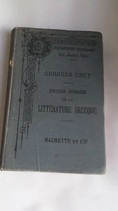 Georges Edet - Geschichte der griechischen Literatur - Axt 1887 - Bild 1 von 3