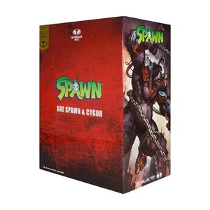 McFarlane Spawn She-Spawn & Cygor 7in MegaFig Action Figure Gold Label 2pk - Picture 1 of 12