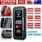 TOPDON 12V 2000A Car Jump Starter Start Dead Battery Booster Charger Power Bank