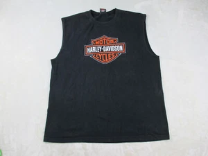 VINTAGE Harley Davidson Shirt Mens 2XL XXL Black Florida Motorcycle Casual* - Picture 1 of 17