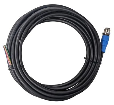 M12 MALE to Wire Lead MOLDED CABLE, STRAIGHT, 8 Pins 2M - Image 1 of 3