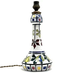 PIED DE LAMPE Céramique JULES VERLINGUE Boulogne Desvres, Art Deco 1930 delcourt - Imagen 1 de 11
