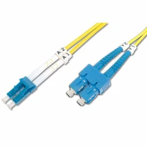 1M OS2 9/125 LC-SC DLX 2.8mm FIBRE OPTIC CABLE - YELLOW - Picture 1 of 1
