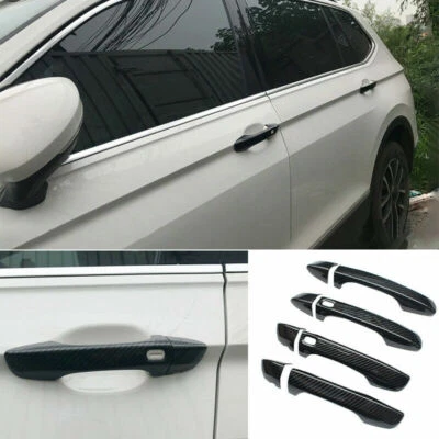 Отделка накладки на ручку наружной двери из углеродного волокна ABS для Volkswagen Tiguan 2018-2021 годов выпуска - Изображение 1 из 4