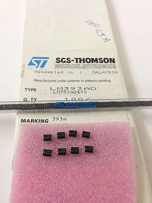 5 pieces LM393AD LOW POWER DUAL VOLTAGE COMPARATOR LM393D SO-8 NEW ~ - Image 1 of 4