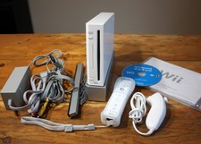 Nintendo Wii White Rvl-001(Usa) Complete Bundle Tested Gamecube Compatible