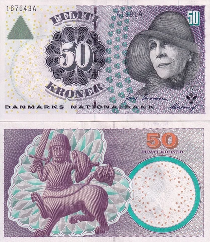 Denmark 50 Kroner 1999 P 55 a UNC Cover