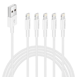 [ MFi Certified ] 5Pack 6ft iPhone Charger Cable, Long Lightning Cable 6 Foot... - Picture 1 of 7